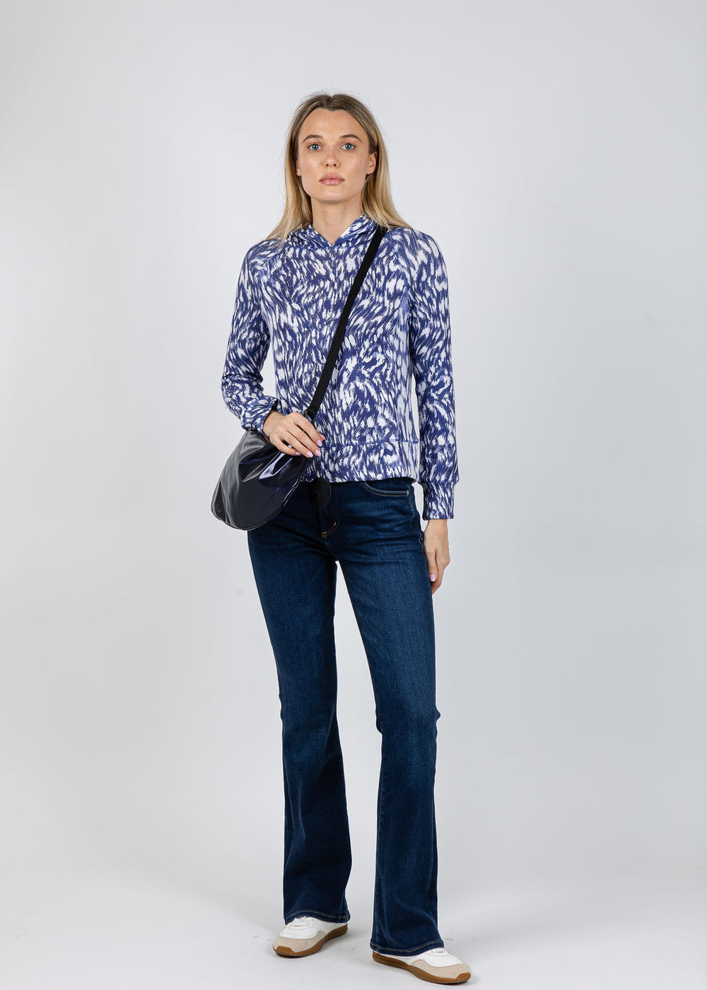 David Cline Lazara Hoodie in Ink available at Barbara Katz