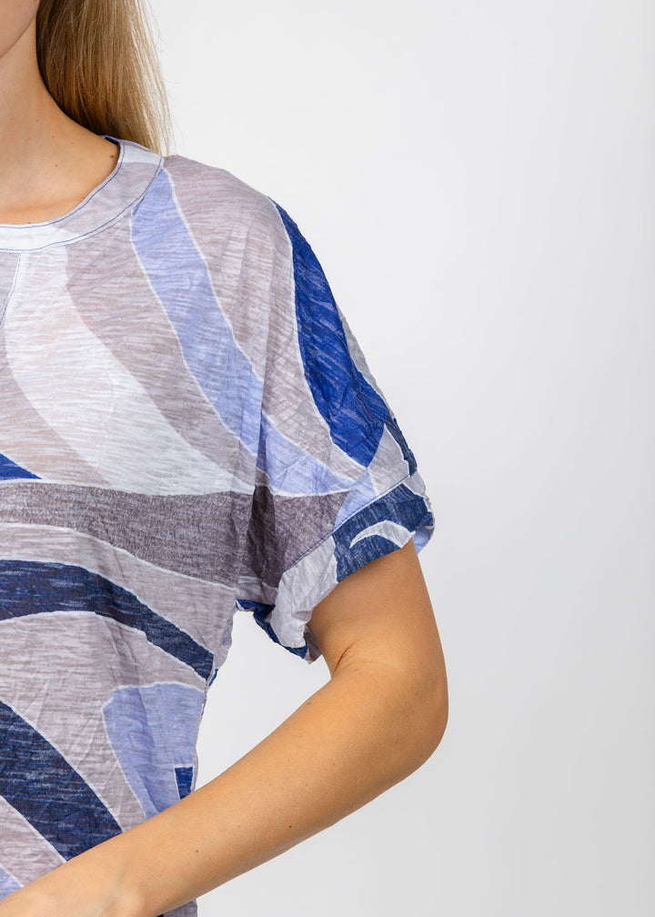 David Cline Lissie V-Neck Dress in Peri available at Barbara Katz