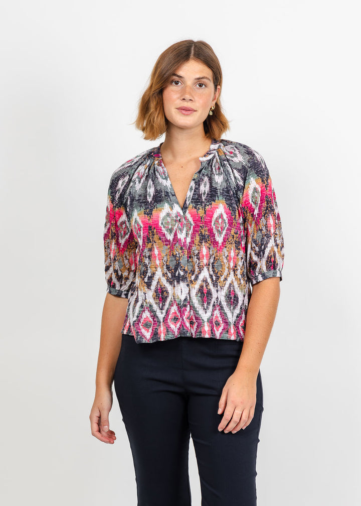 David Cline Raglan Crop Peasant Top in Sedona available at Barbara Katz