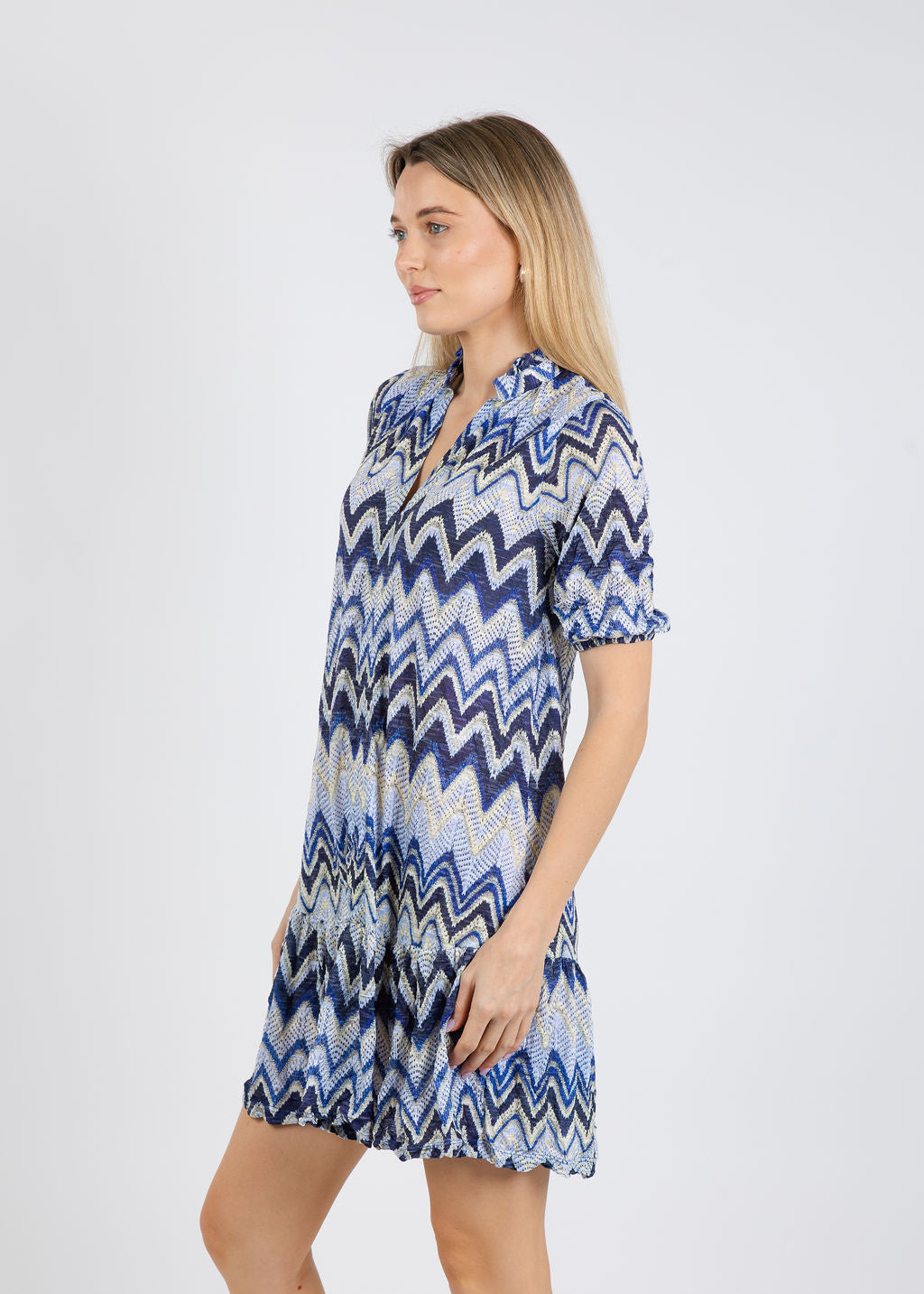 David Cline Teddi Line Dress in Denim available at Barbara Katz