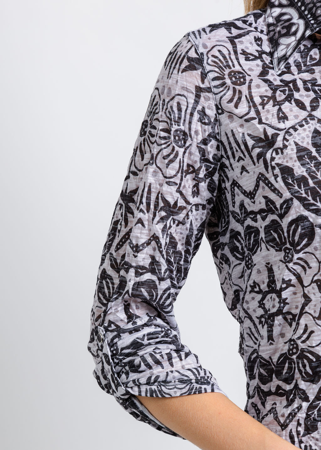 David Cline The Artisan Roll Up Shirt in Tarr available at Barbara Katz