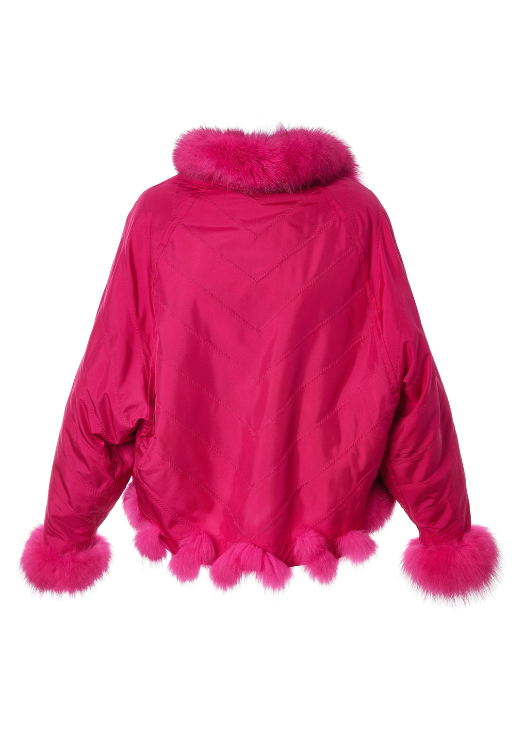 Diomi Reversible Bomber Jacket - Hot Pink available at Barbara Katz