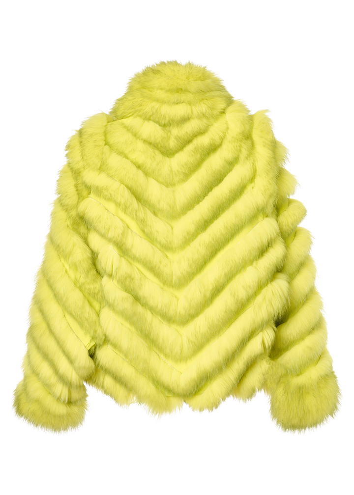 Diomi Reversible Bomber Jacket - Lime available at Barbara Katz