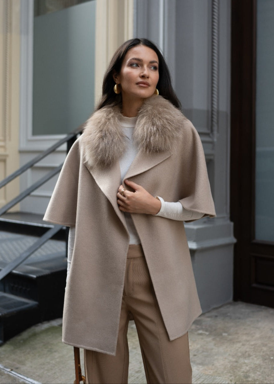 Diomi Short Sleeve Jacket in Irish Cream available at Barbara Katz