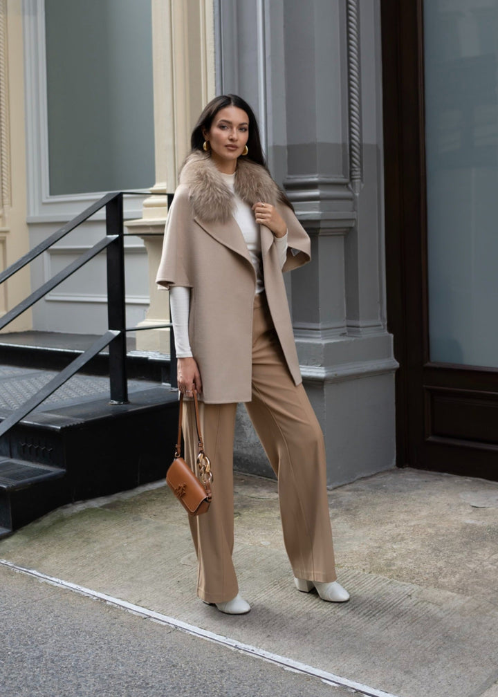 Diomi Short Sleeve Jacket in Irish Cream available at Barbara Katz