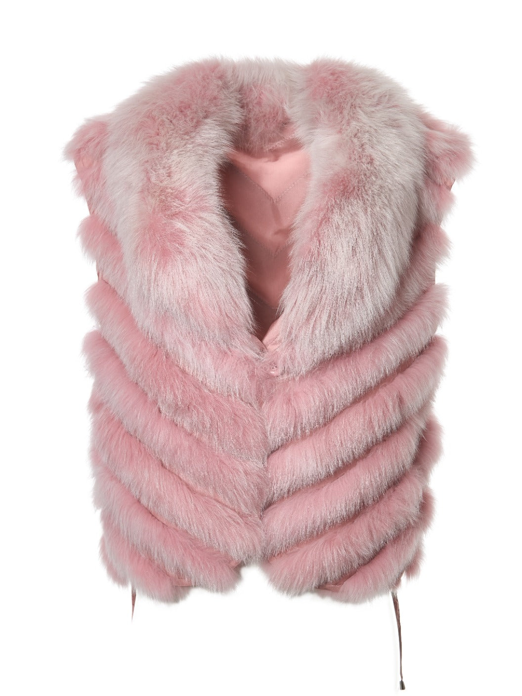 Diomi Silk Reversible Short Vest Soft in Lilas Lunar available at Barbara Katz