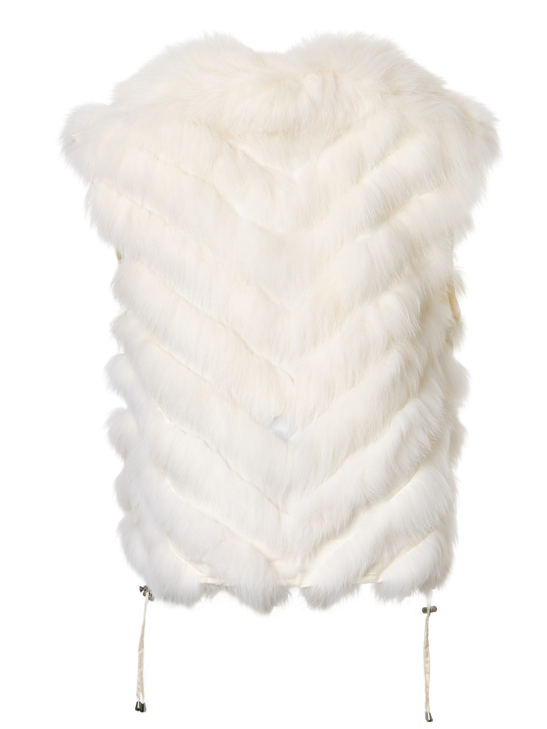 Diomi Silk Reversible Short Vest Soft in Arctic White available at Barbara Katz