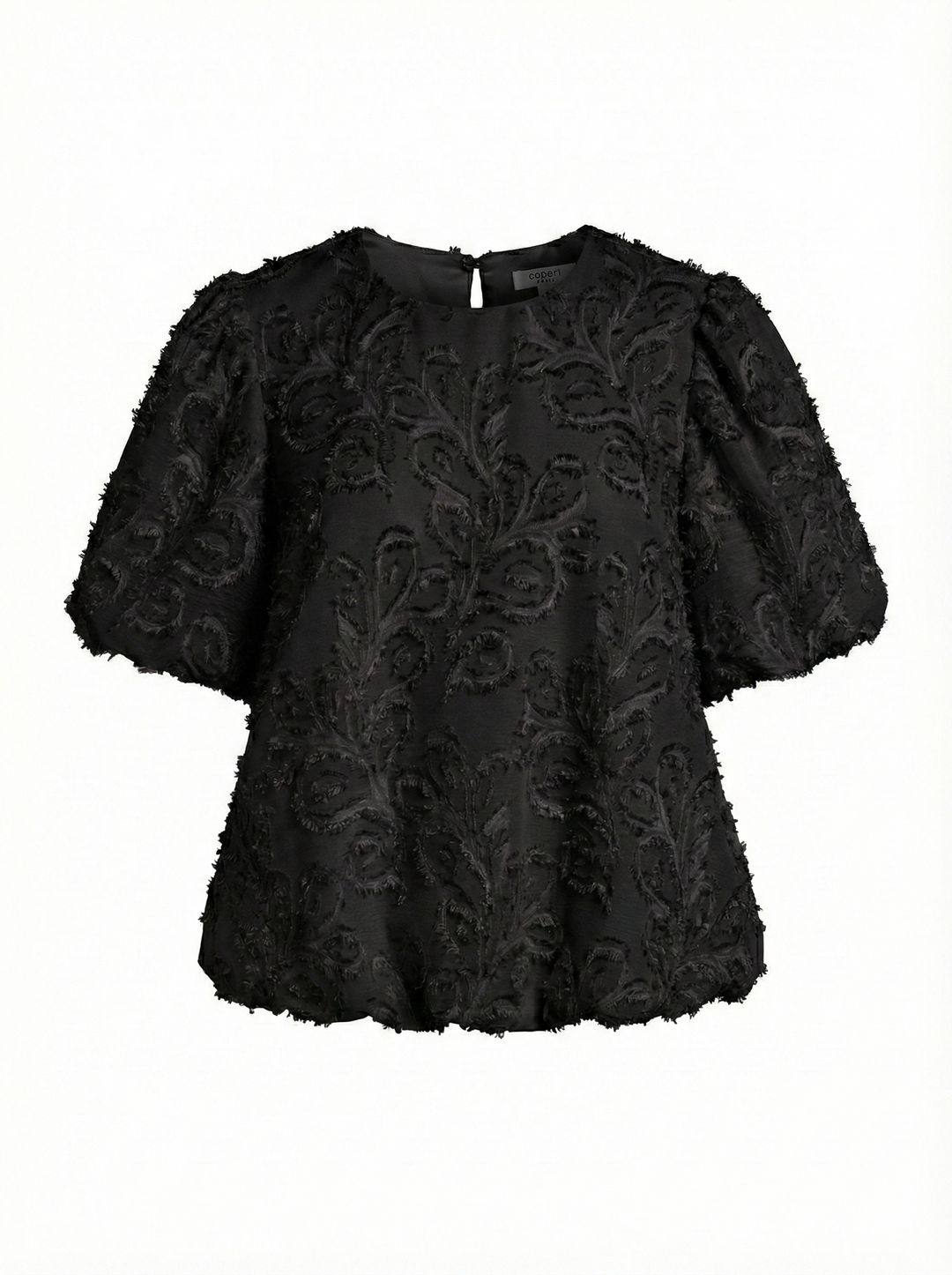 Adroit Atelier Dixie Balloon-Sleeve Blouse in Black available at Barbara Katz