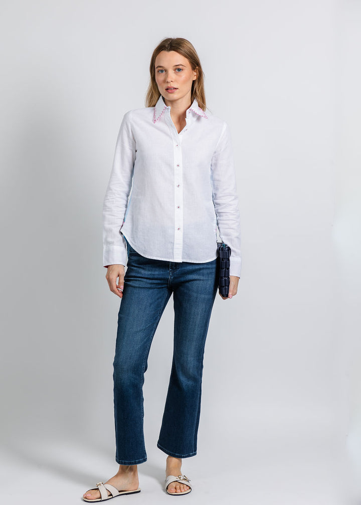 Dizzy-Lizzie Chesapeake Shirt in St. Tropez Print available at Barbara Katz
