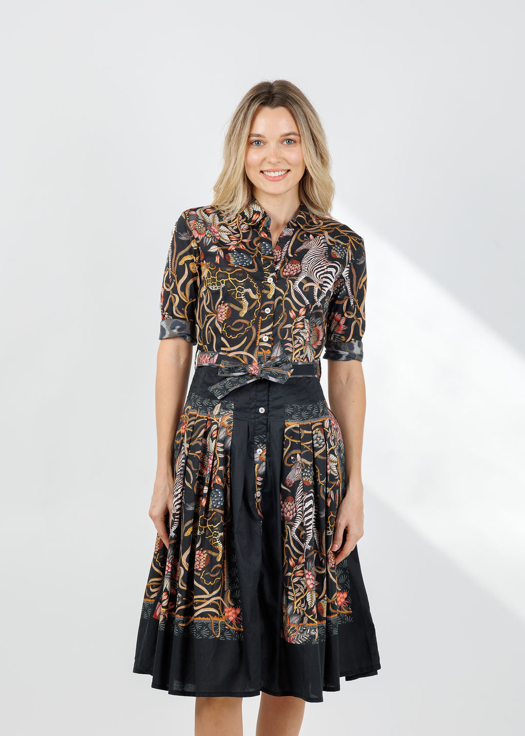 Dizzy-Lizzie Mrs. Maisel Dress in Zebra Print available at Barbara Katz