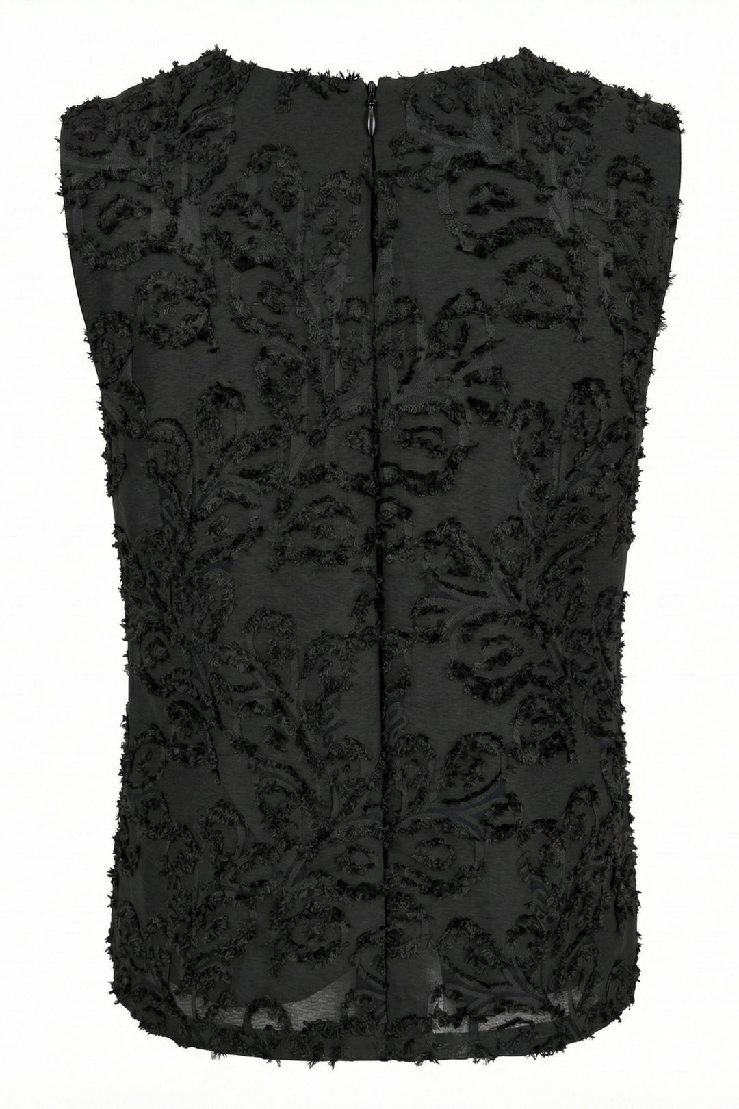 Adroit Atelier Dolly Sleeveless Blouse With Back Pleat in Black available at Barbara Katz