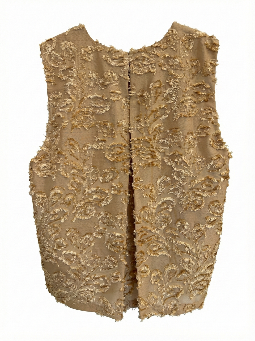 Adroit Atelier Dolly Sleeveless Blouse With Back Pleat in Gold available at Barbara Katz