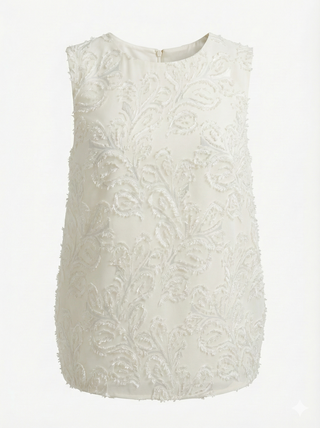 Adroit Atelier Dolly Sleeveless Blouse With Back Pleat in Ivory available at Barbara Katz