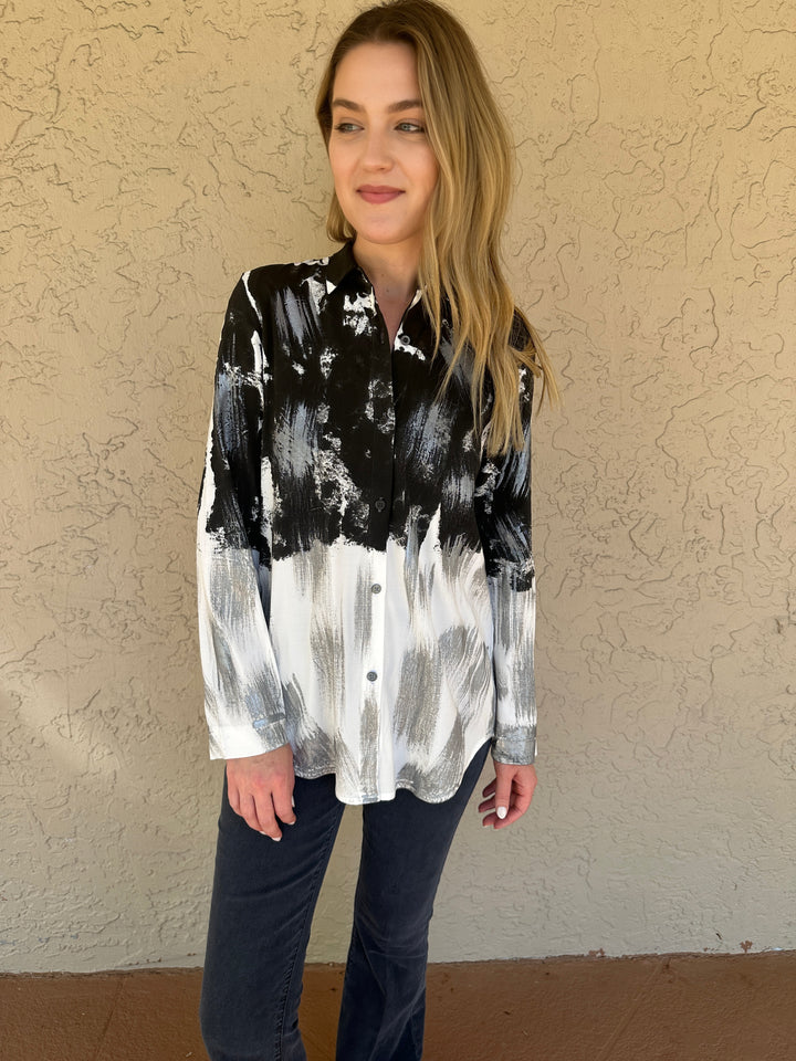 Mela Rosa Handpainted Shirt - Abba