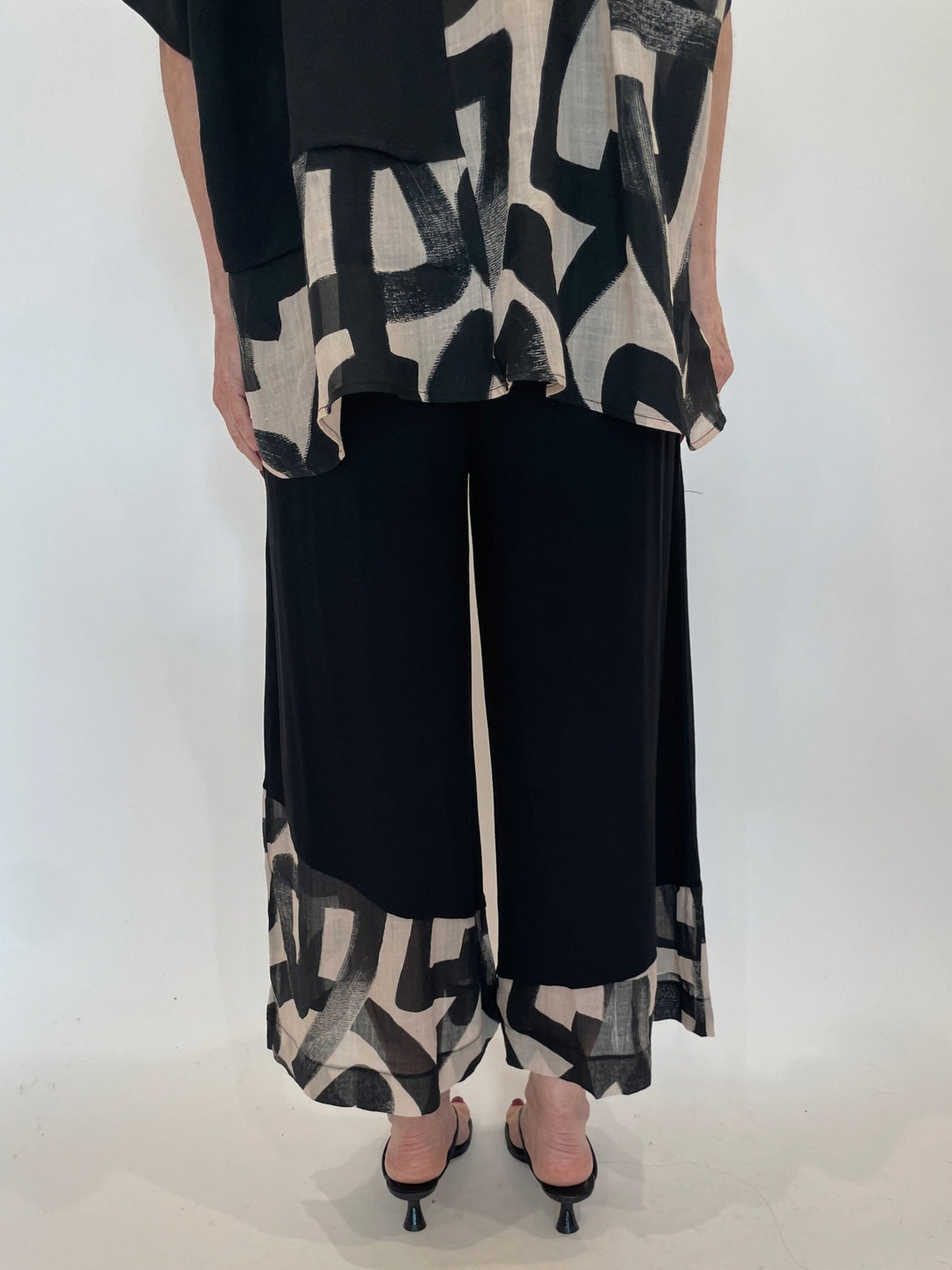 Ozai N Ku Graphic Pants in Slalom available at Barbara Katz
