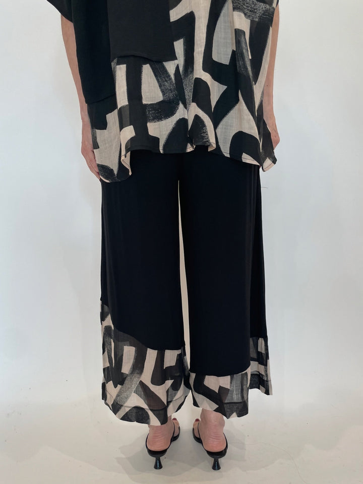 Ozai N Ku Graphic Pants in Slalom available at Barbara Katz