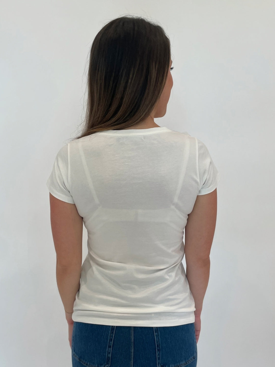 Bariloche Inca Flower Top in White available at Barbara Katz