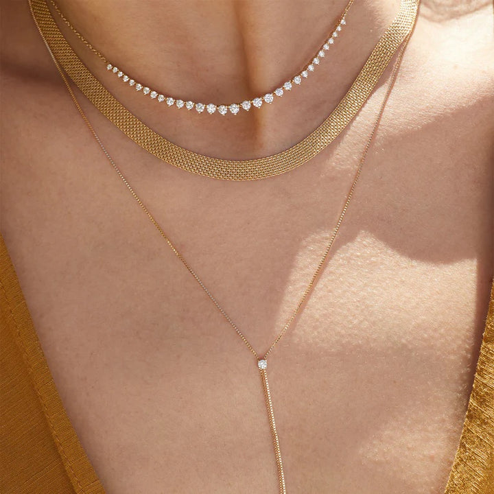 EF Collection Graduted Diamond Necklace