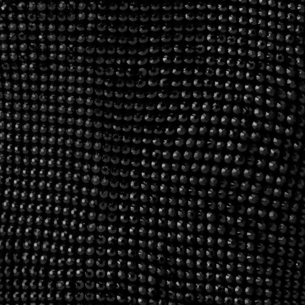 Olga Berg Ellie Crystal Mesh Handle Bag in Black available at Barbara Katz