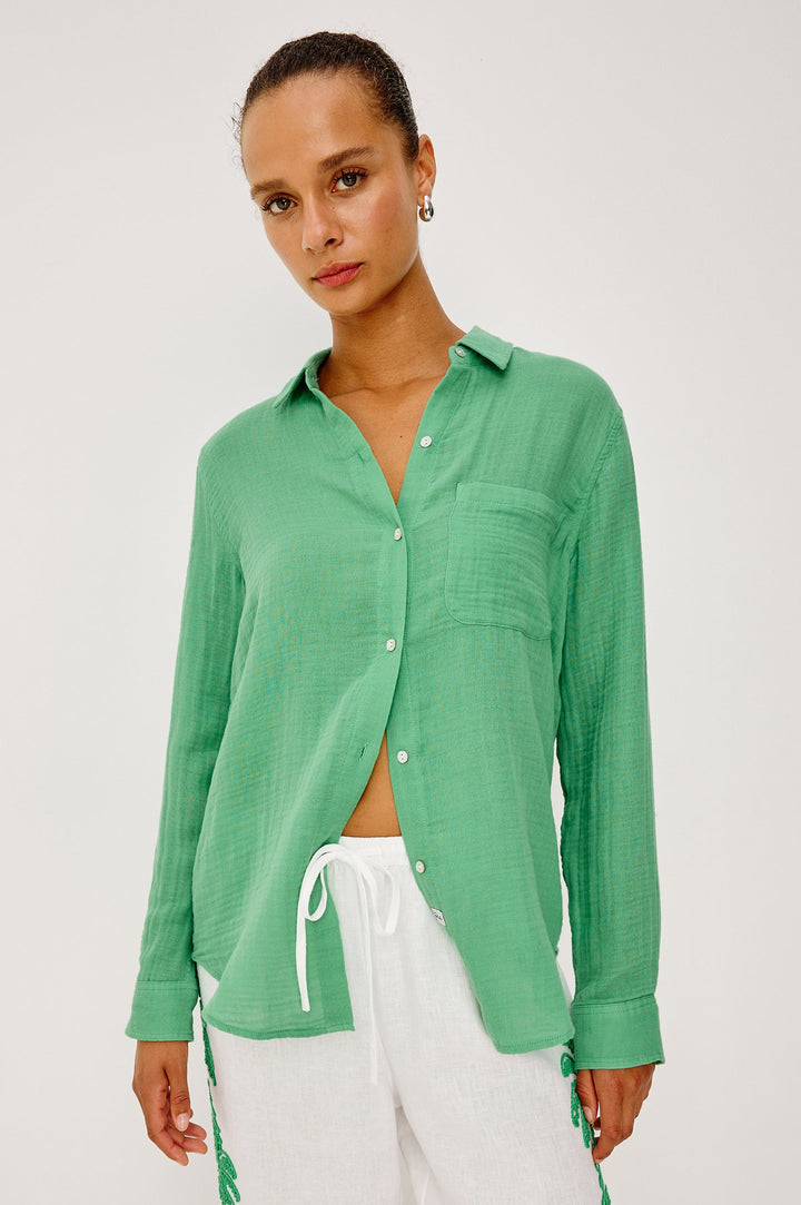 Rails Ellis Shirt in Clover available at Barbara Katz