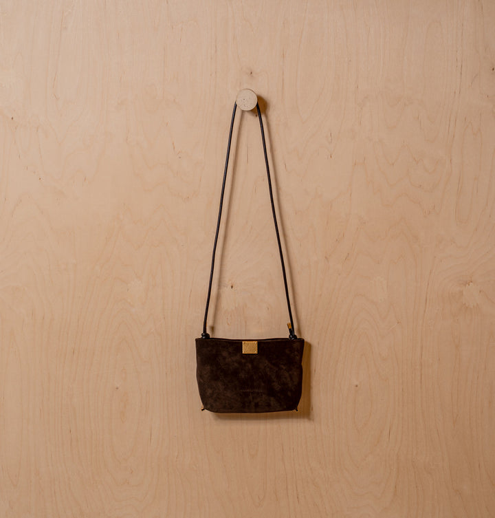 Daniella Lehavi Capri Clutch Bag in Chocolate available at Barbara Katz
