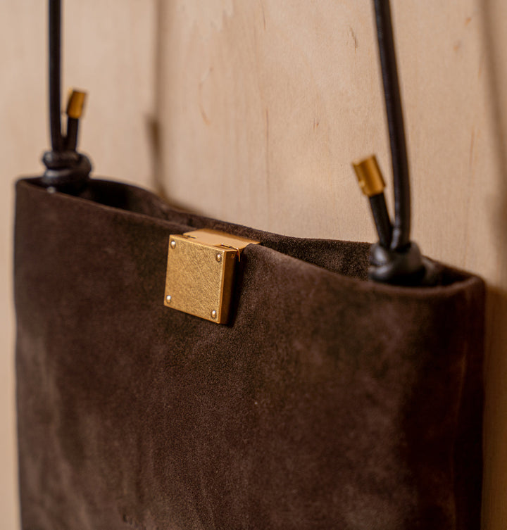 Daniella Lehavi Capri Clutch Bag in Chocolate available at Barbara Katz