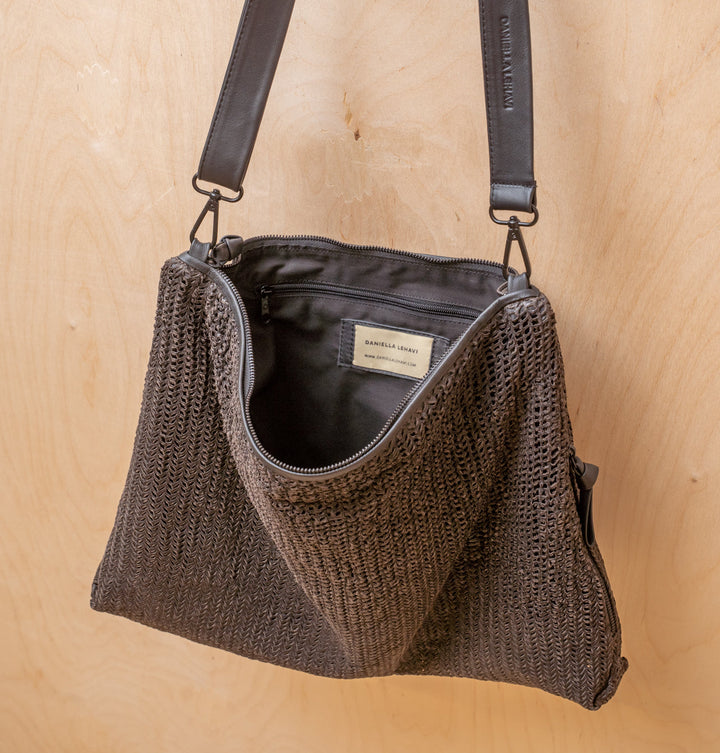 Daniella Lehavi Dallas Contour Shoulder Bag in Oak available at Barbara Katz