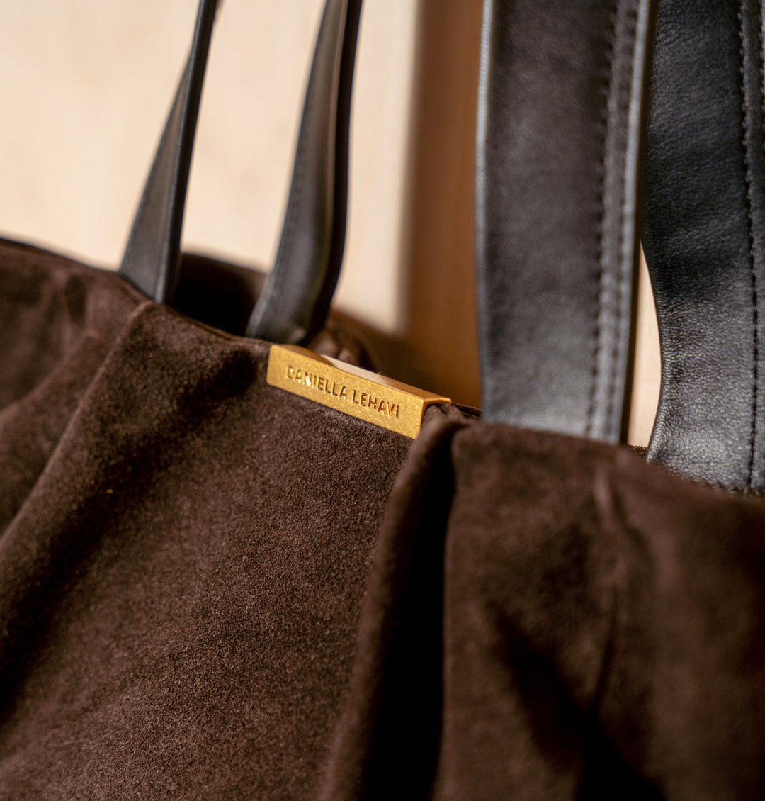 Daniella Lehavi Capri Tote Bag in Chocolate available at Barbara Katz