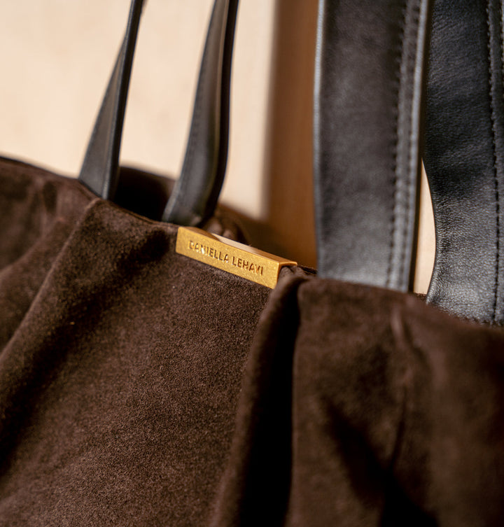 Daniella Lehavi Capri Tote Bag in Chocolate available at Barbara Katz