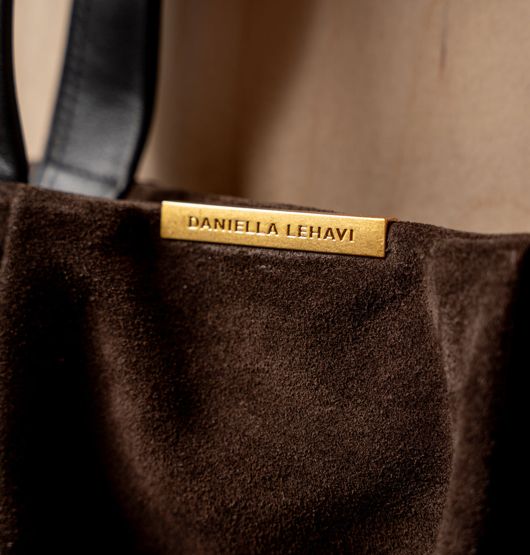 Daniella Lehavi Capri Tote Bag in Chocolate available at Barbara Katz