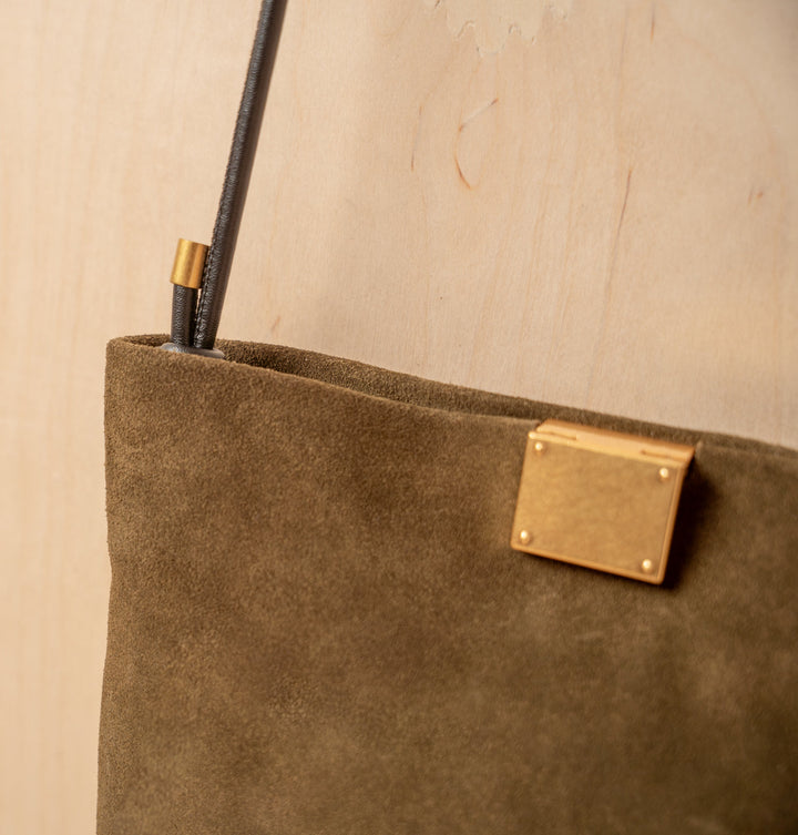 Daniella Lehavi Capri Clutch Bag in Rifle Green available at Barbara Katz