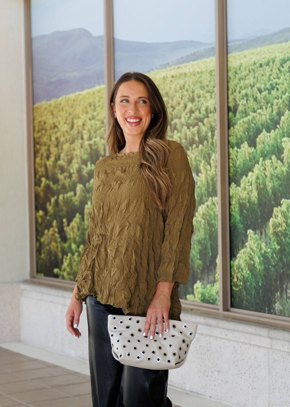 Chalet et Ceci Ezra Top in Saxon available at Barbara Katz