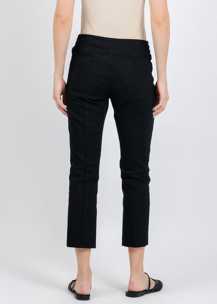 Elliott Lauren 25" Control Stretch Crop Pants in Navy available at Barbara Katz