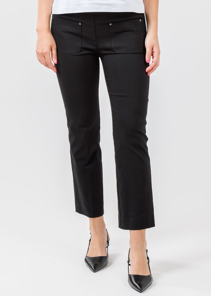 Baby Boot Pant With Patch Pocket - Black
