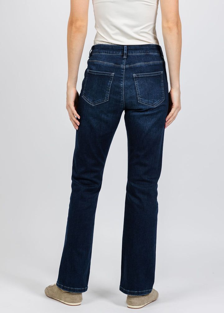 Elliott Lauren Baby Bootcut Jean in Mid Wash available at Barbara Katz