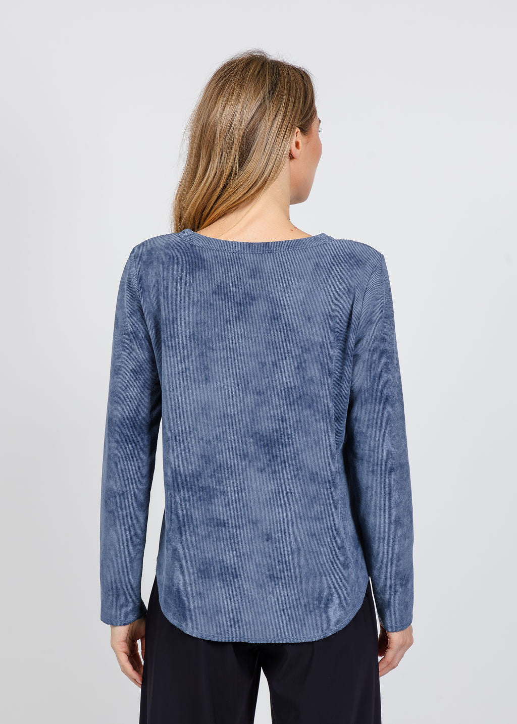 Elliott Lauren Blue Ridge Crew Neck Top available at Barbara Katz