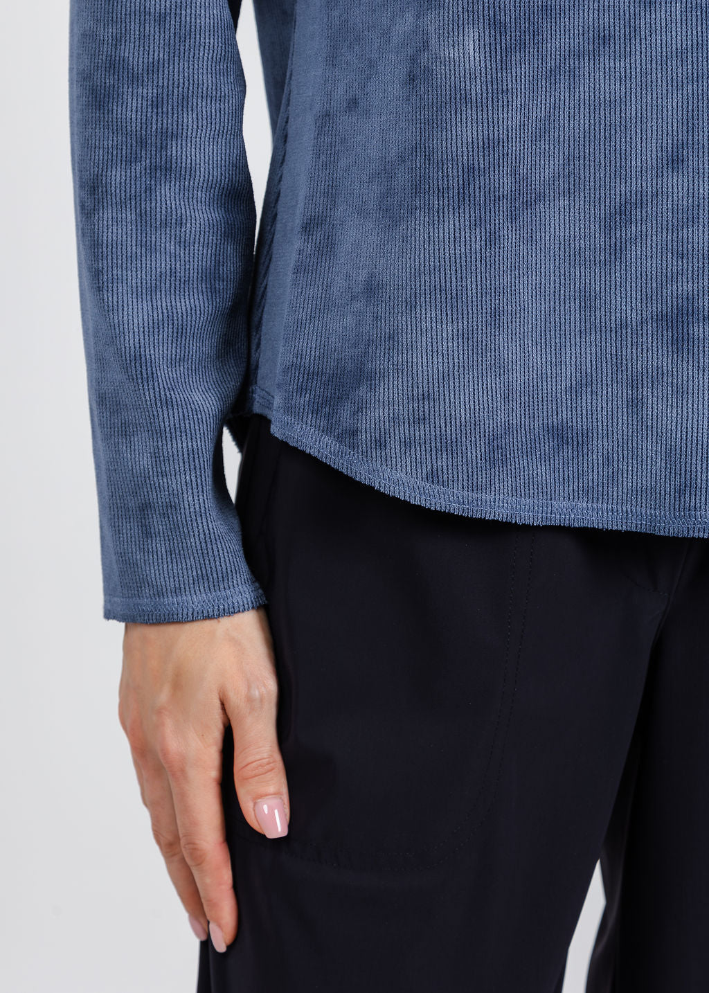 Elliott Lauren Blue Ridge Crew Neck Top available at Barbara Katz