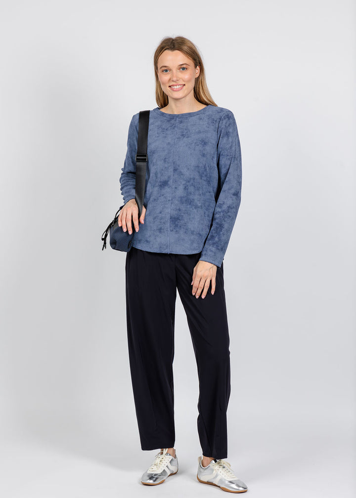 Elliott Lauren Blue Ridge Crew Neck Top available at Barbara Katz