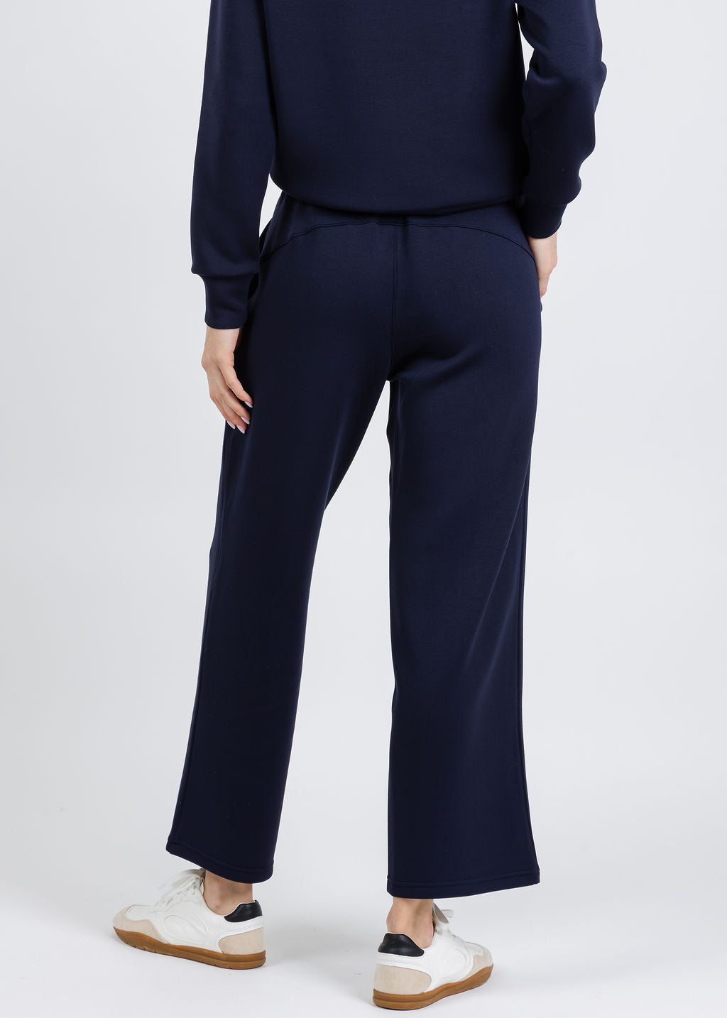 Elliott Lauren Comfort Zone Pull-On Pants in Navy available at Barbara Katz