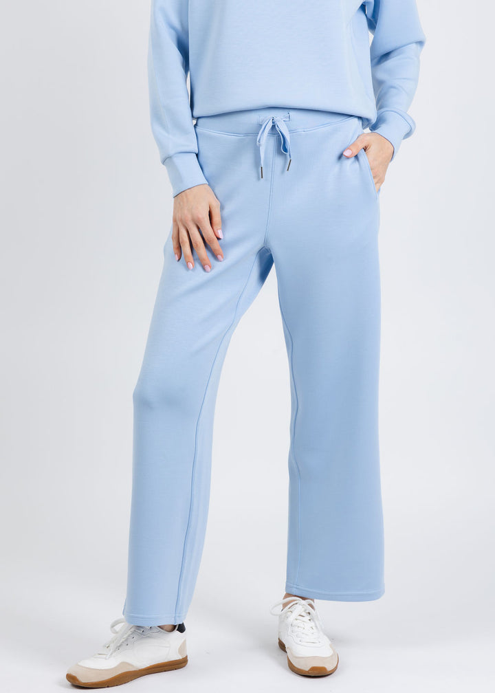 Elliott Lauren Comfort Zone Pull-On Pants in Sky Blue available at Barbara Katz