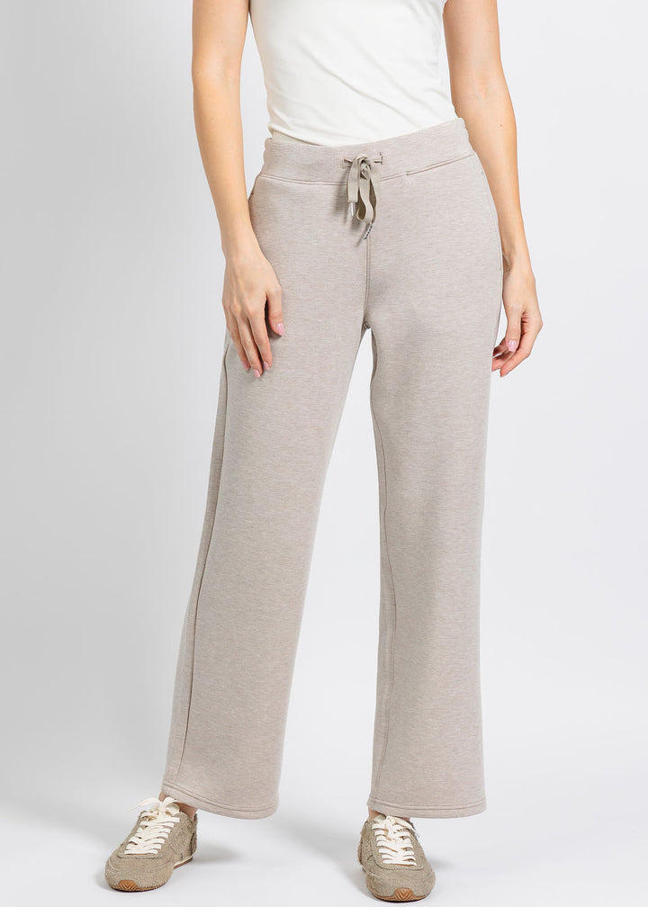 Elliott Lauren Comfort Zone Straight Leg Pant in Tapioca available at Barbara Katz