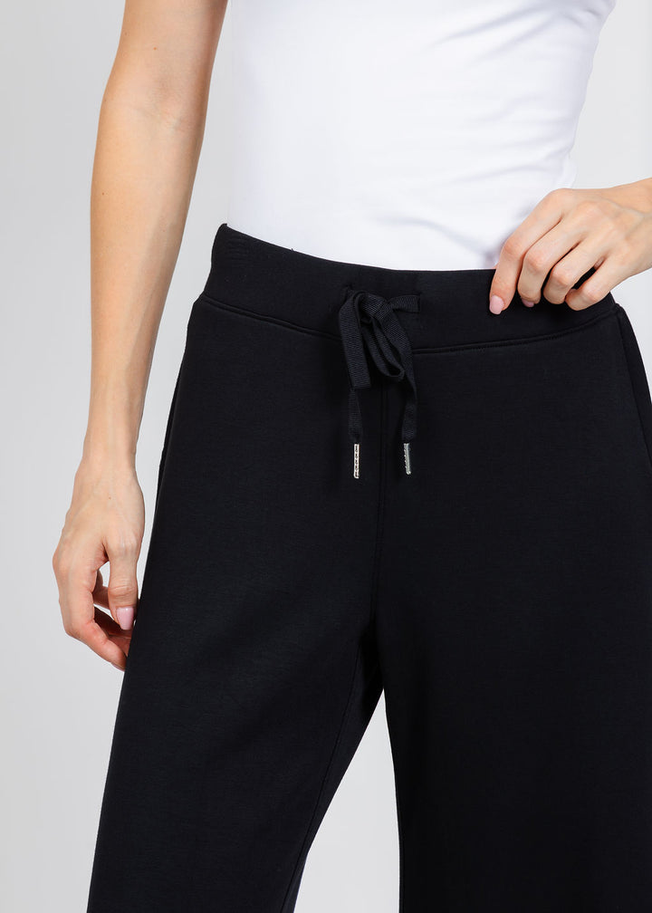Elliott Lauren Comfort Zone Wide Leg Pant in Black available at Barbara Katz
