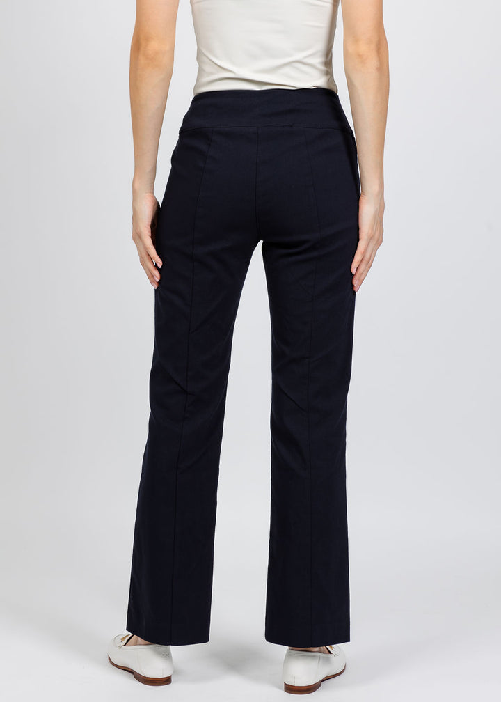 Elliott Lauren Control Stretch Bootcut Pant in Navy available at Barbara Katz