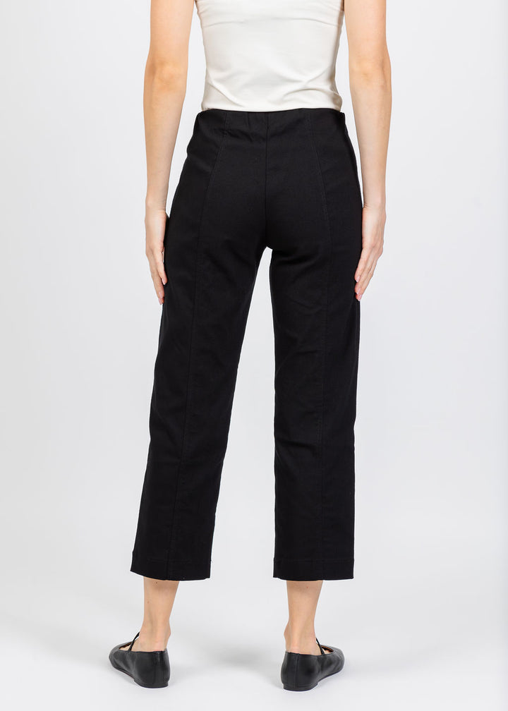 Elliott Lauren Control Stretch Cargo Pant in Black available at Barbara Katz