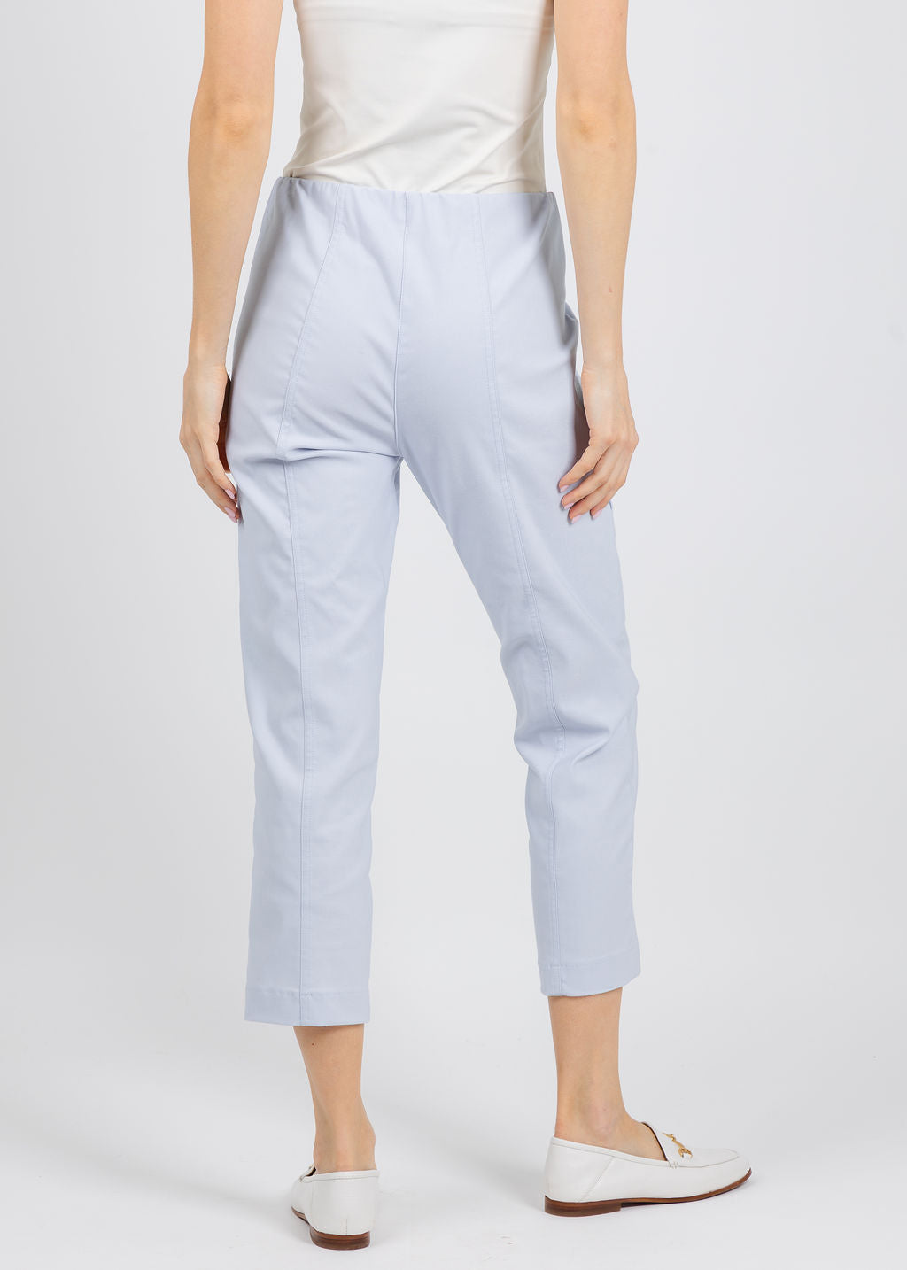 Elliott Lauren Control Stretch Cargo Pants in Frost available at Barbara Katz