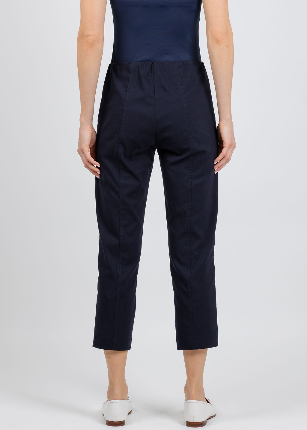 Elliott Lauren Control Stretch Cargo Pants in Navy available at Barbara Katz