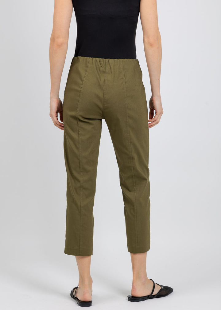 Elliott Lauren Control Stretch Cargo Pants in Olive available at Barbara Katz