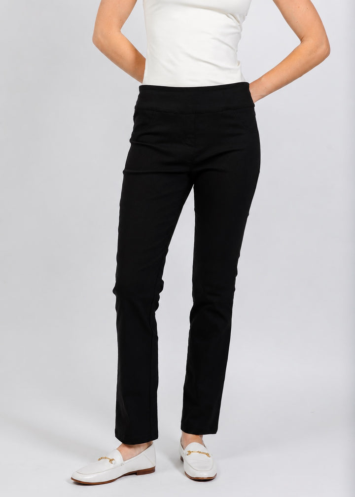 Elliott Lauren Control Stretch Faux Jean in Black available at Barbara Katz
