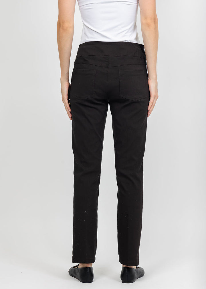 Elliott Lauren Control Stretch Faux Jean in Chocolate available at Barbara Katz