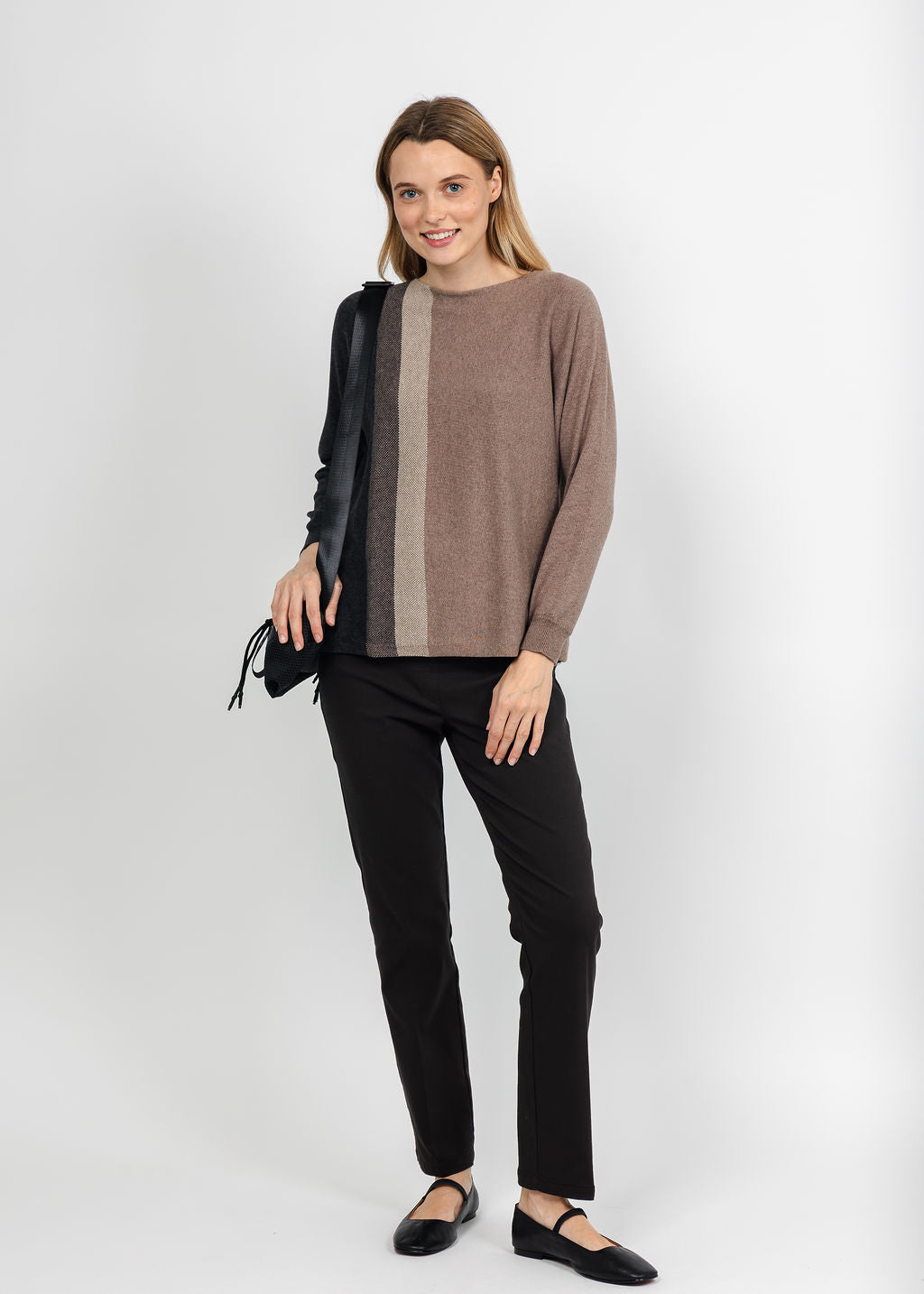 Elliott Lauren Control Stretch Faux Jean in Chocolate available at Barbara Katz